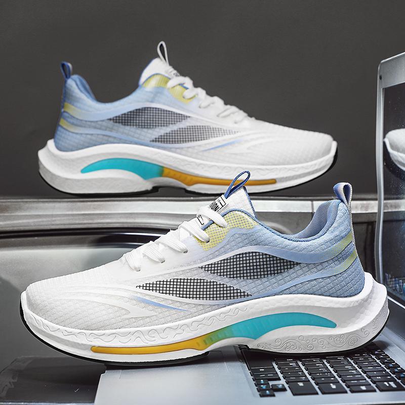 2025 New Men's Shoes Fashion Versatile Sports and Leisure Shoes Student Soft-soled Korean Version Trend Low-top Breathable Running Shoes