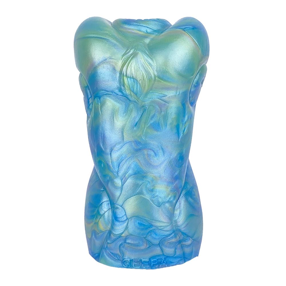 GEEBA Male Beaver Dog Masturbators Silicone Soft Aircraft Cup Realistic Vaginal Prostate Massager Single Hole Sex Toys For