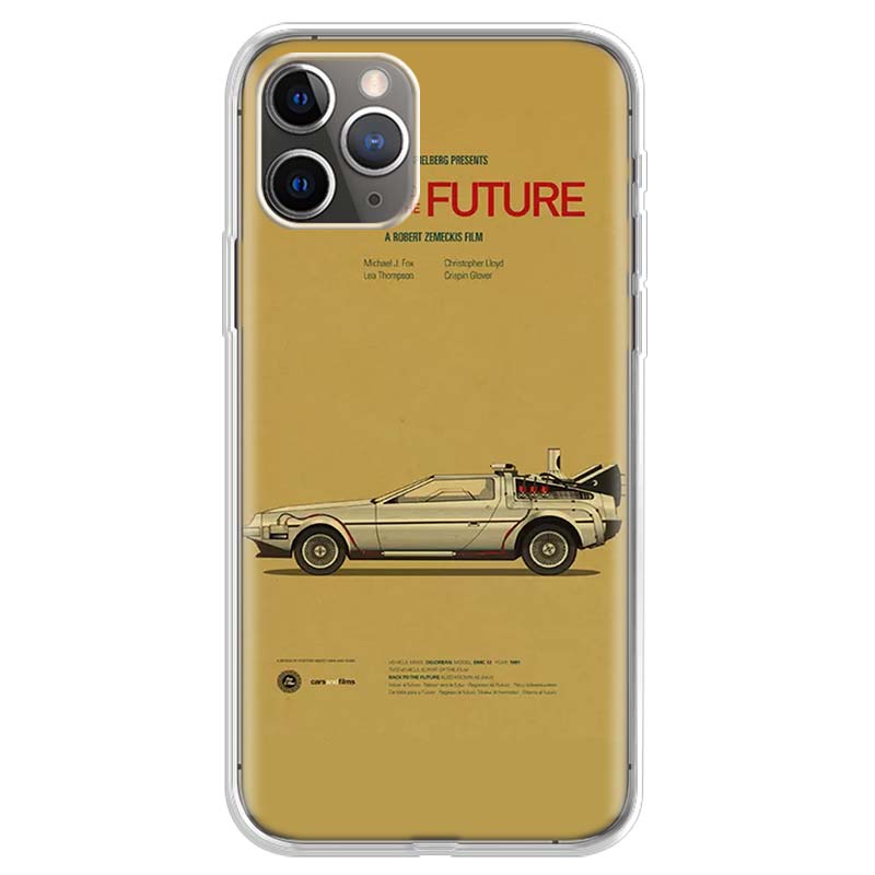Classic Movie Back To The Future Vintage Phone Case For Apple iPhone 11 13 14 15 16 12 Pro Max 16E SE X XR XS 7 8 Plus Pattern S