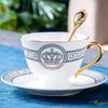Ceramic Bone Porcelain Coffee Cup and Plate Set