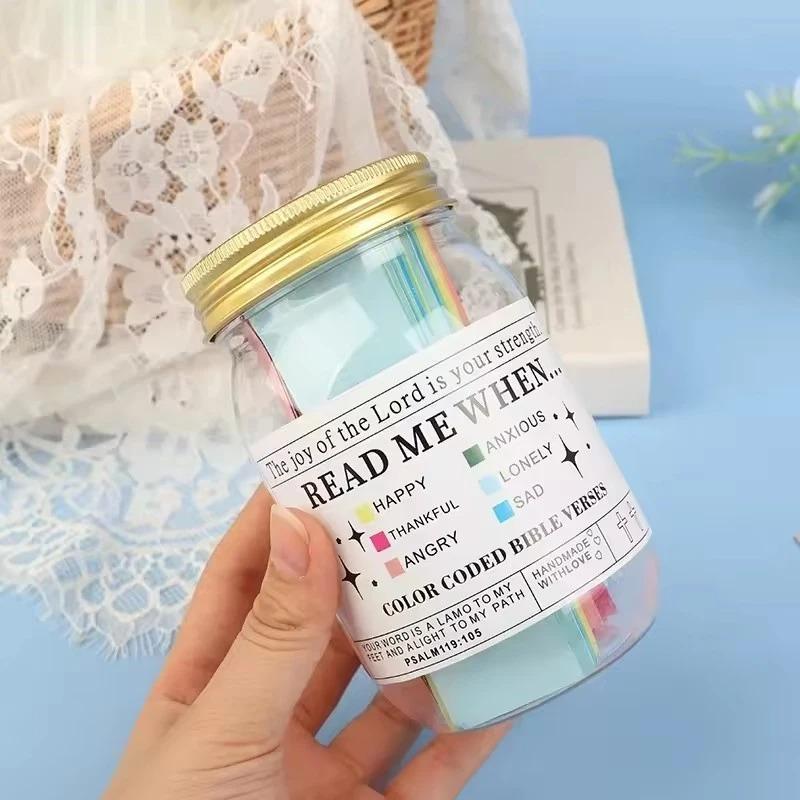 Bible Verses Jar for Emotions and Feelings Bible Verses In a Jar Bible Verses Savings Jar Comfort In God's Word Storage Jar