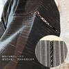 Kyoto Kimono Yuzen Men's Jinbei Kimono Set, Cool, Comfortable, and Soft for Summer (Black Thin Stripes, Size L)