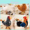 Creative Animal Plushie Crow Rooster Kids Gift With Short Plush Material For Kids Room