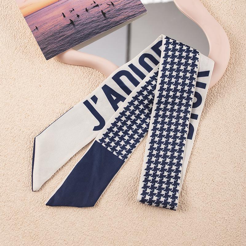 Korean Style Multifunctional Scarf: Long Ribbon Belt, Decorative Tie, Bag Accessory, Streamer, Customizable Headband for Women.