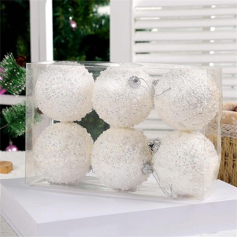 6Pcs Christmas Balls Christmas Tree Decorations Christmas Ornaments Shatterproof Ball New Year Gifts Navidad Home Decor