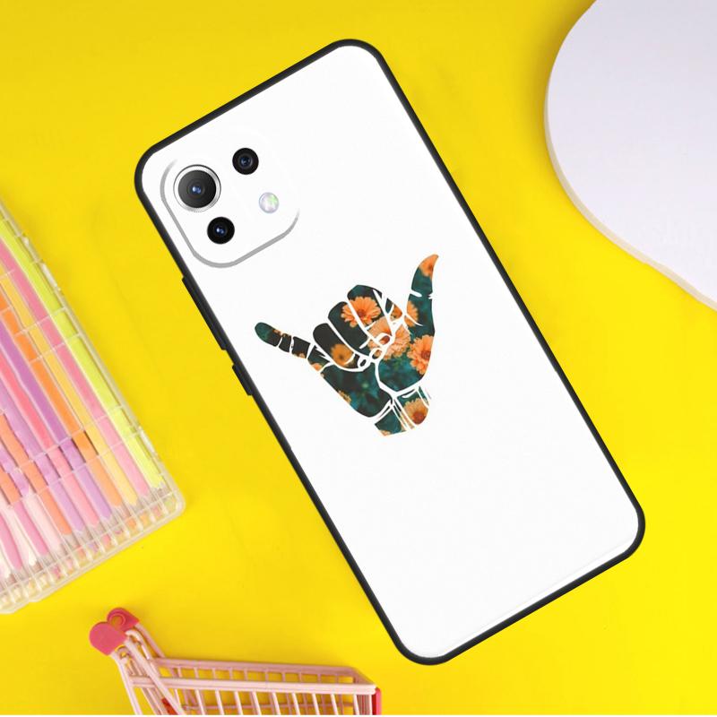 Surfer Surf Hang Loose Shaka Cover For Xiaomi 14 13 Ultra 11T 12T 13T 14T Pro POCO X7 Pro X3 X5 F3 F5 F6 M6 X6 Pro Case