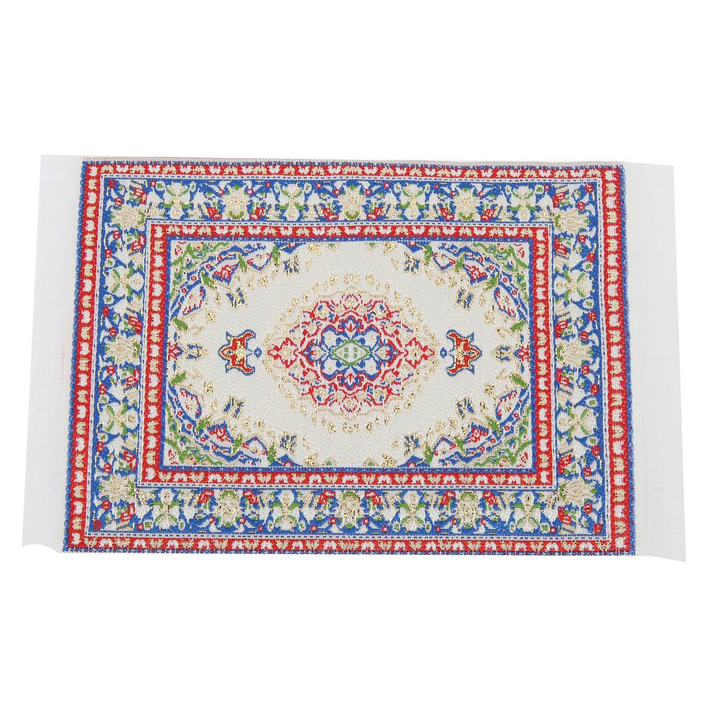 1:12 Puppenhaus Mini Teppich Tragbarer Miniatur Webteppich Dekoration Kinder Geschenk Zubehör