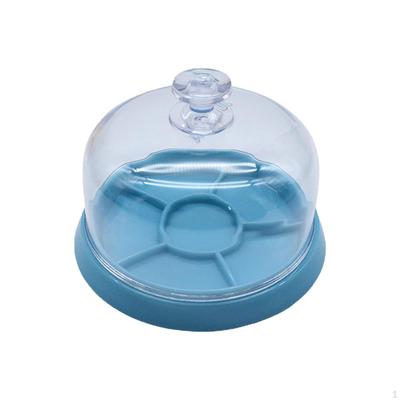 Watch Movement Dust Cover Tray Screws Accessories Dustsheet Clear Beads 6 Storage Compartments