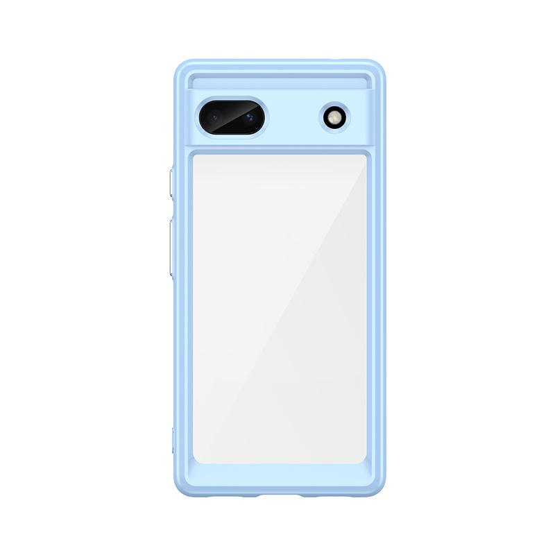 Für Google Pixel 8A Hülle Abdeckung Google Pixel 8A 7 8 Pro 7A 6A Capas Neu Rückseite Stoßfest Transparent Farbe Fundas Google Pixel 8A