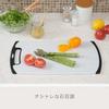 Shinki Gosei Tombo Cutting Board Ag Antibacterial Heat Resistant Dishwasher Safe Easy Clean Non-Slip Large LL Size 44cm x 27.5cm 0.8cm Rubber Stone