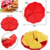 Waffles Silicone Mould Pan Cake Baking Baked Muffin Cake Chocolate Mold Tray