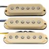 Musiclily Pro Staggered Alnico 5 Guitar Single Coil Pickups for Strat Electric Cream of ST-60SE (Neck/Middle/Bridge) Guitars, (Set 3)
