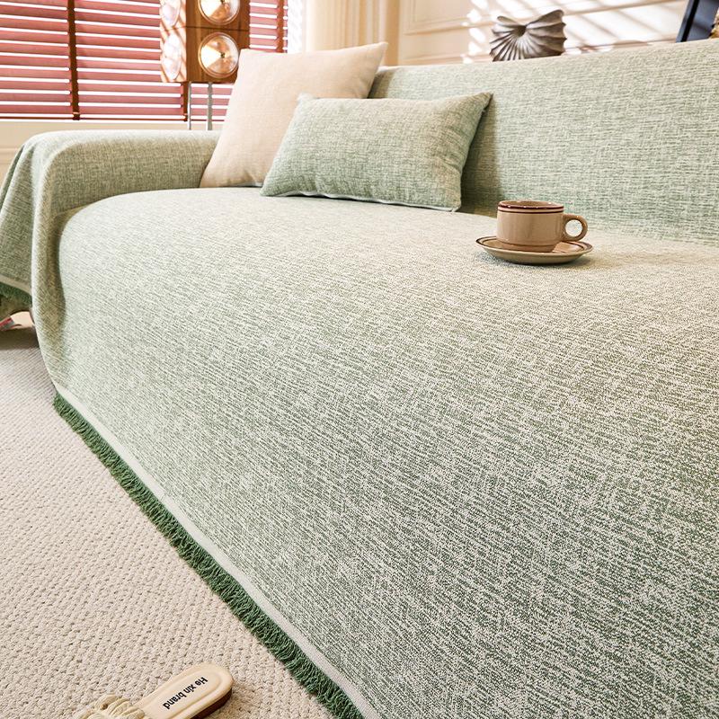 2025 Nowoczesny Pokrowiec na Sofę w Stylu Japońskim: Imitacja bawełny i lnu odporna na zarysowania