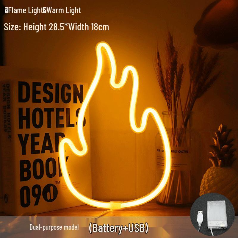 Christmas Neon LED Night Light - Influencer-Inspired Holiday Bedroom Decoration