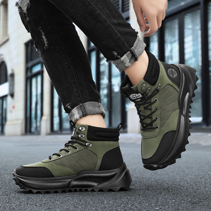 Fashion Thick Sole Furry Men's Sneakers Wholesale Woven Men Luxury Brand Shoes Skatista Tennis Sports Badkets Deadlift Loafer'lar