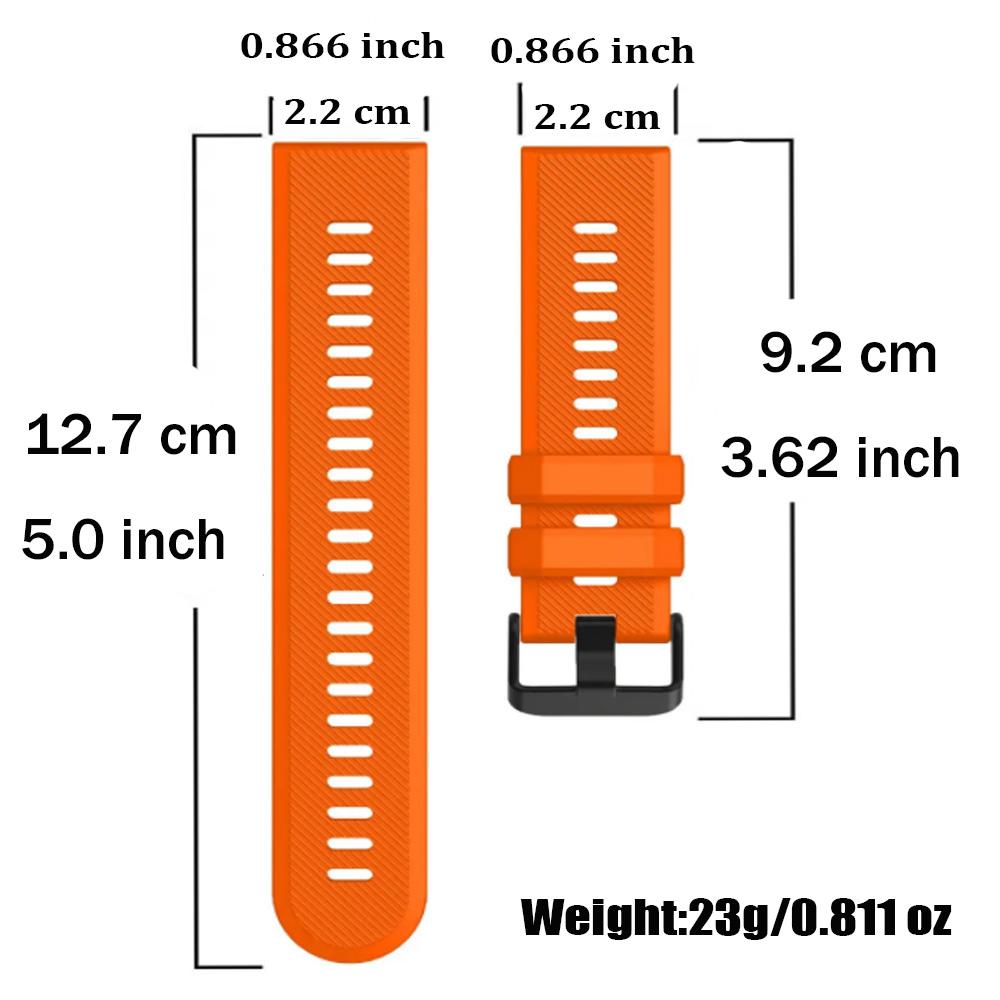 22mm Men'S Business Style WatchBand Smartwatch Accessories For Garmin Watch Venu 3 2 Silicone WatchStrap Women Adjustable Strap