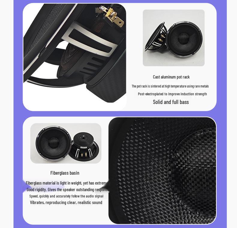 Three-Way High Power Car Audio Component Speaker Set