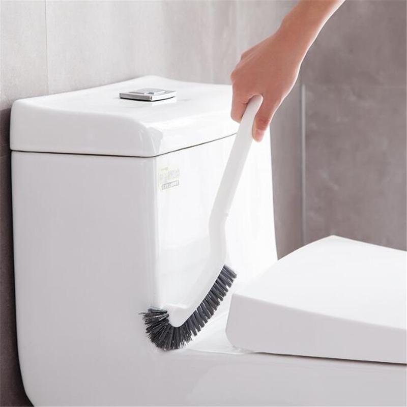 Buy 1 Pcs Plastic Long Handle Bathroom Toilet Bowl Scrub Double Side