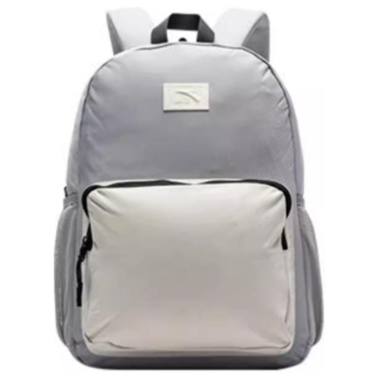 New Anta Life Collection Fabric Backpack Regular Unisex Light Pure Gray 192518151-2