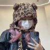 Fashion Design Plush Bear Hat Korean Style Ear Protection Hat Cartoon Fleece Hat  Ear Protector