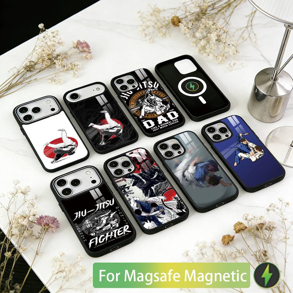 Jujitsu Judo Phone Case For iPhone17,16,15,14,13,12,11 Plus,Pro Magnetic For Magsafe Wireless Charging