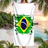 Brazil National Football Team Beach Towel Soft Microfiber Summer Towel Quick Dry Absorbent Towel for Beach Swimming Pool Travel