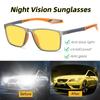 TR90 Night Vision Myopia Sunglasses Ultralight Outdoor Sport Night Driving Goggles Shades Near Sight Diopters -1.0 To -4.0