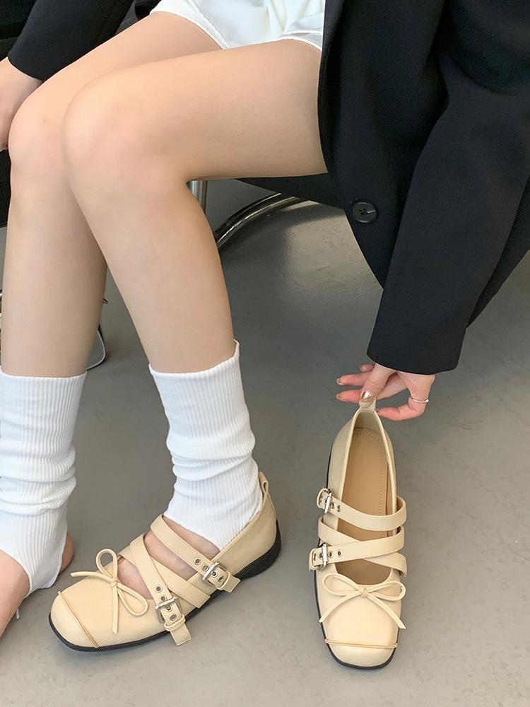 [FanGui] Stepping on shit~ Thick-soled heightening one-word drag with skirt shoes Women's 2025 summer outer sandals