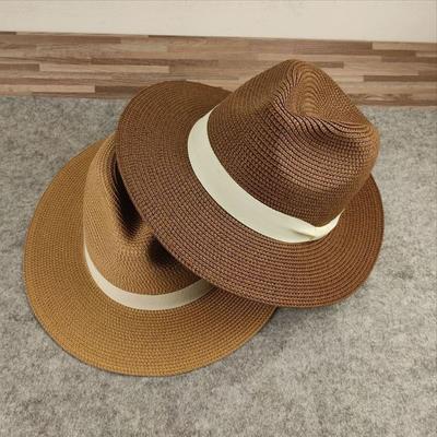 Plus Size Men Straw Hat Beach Oversize Sun Cap Lady Panama Cap Big Size Bucket Hat Large Size Fedora Hat 55-58cm 59-60cm 61-63cm
