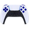 eXtremeRate Replacement for PS5 Controller Share Optional Face Chrome Full Button Set for PlayStation 5 Controller Not D-Pad (BDM-010 & 020), R1, L1,