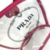PRADA beach bag with pouch Logo Canapa 2WAY Bag Shoulder Bag Hand Bag Tote Bag