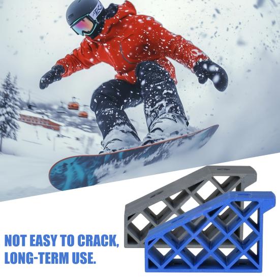 Yousheng Wall Mount Ski Storage Rack Heavy Duty 3D Printed Home Shed Garage Snowboard Holder Hanger Storage Bracket