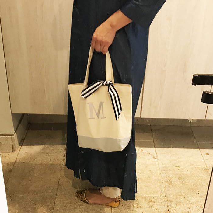 Shelly Mimi Tragetasche mit gestickten Initialen, Grau, Y, 521293001