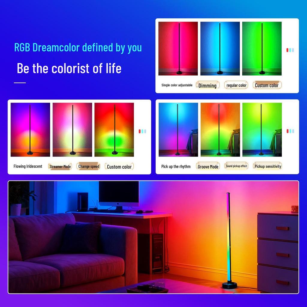 RGB Remote Control Atmosphere Light for Bedroom & E-sports Streaming