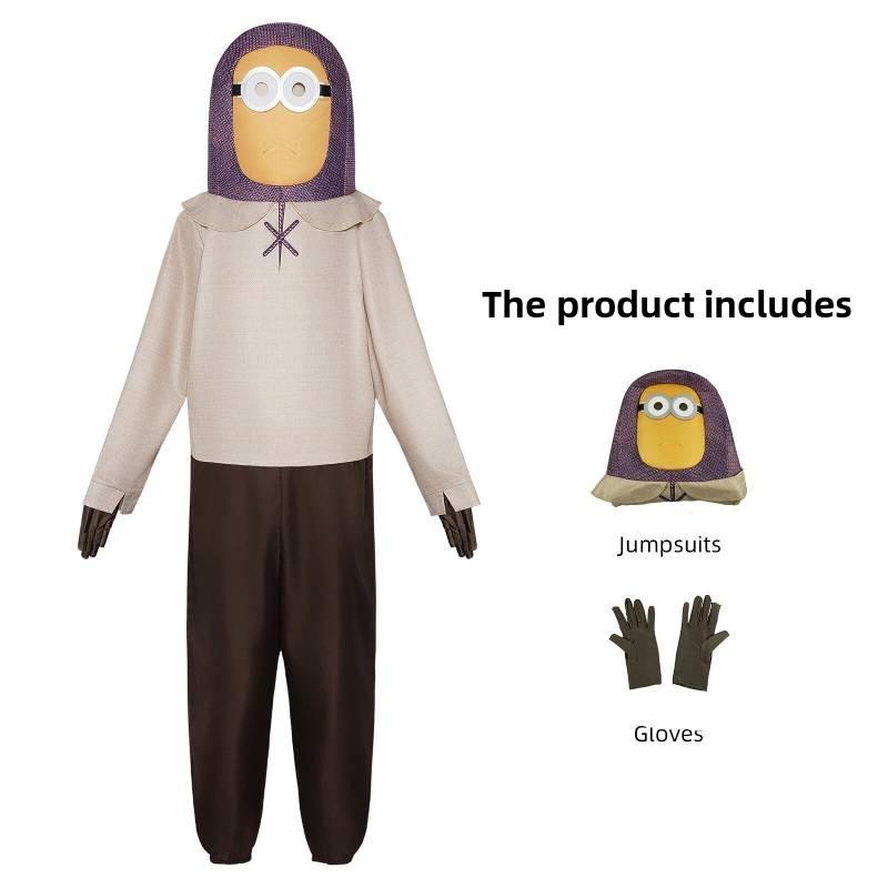 Costume Cosplay Minions Vs Mostro Per Performance Teatrale Anime Con Tessuto in Poliestere Per Gioco di Ruolo