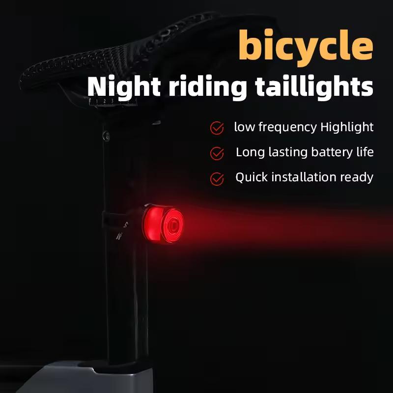 Aluminum Alloy Bike Tail Light USB RechargeableTail Light for Bicycle Mountain Road Bicycle Tail Light
