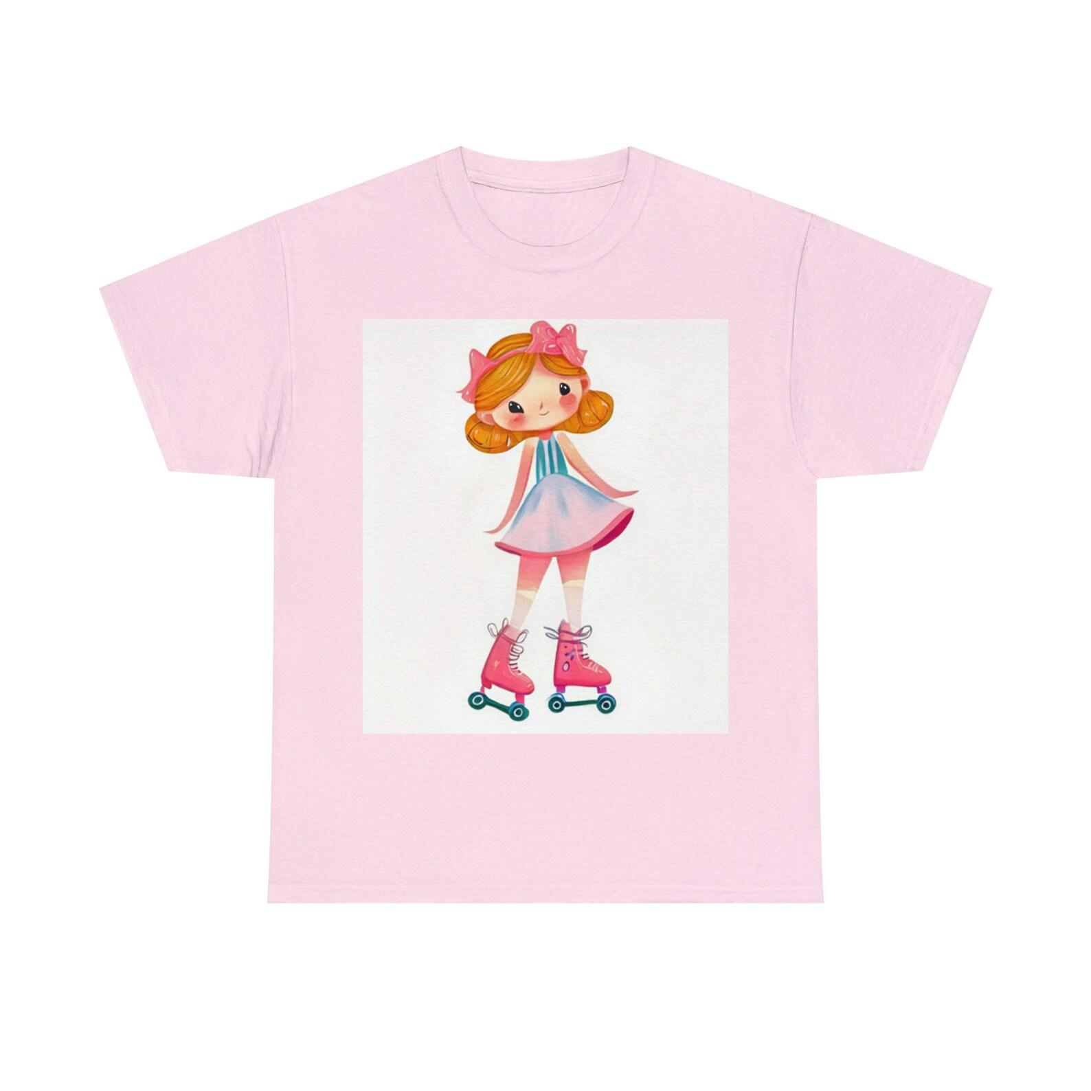 Pink Ice skating Tee 100