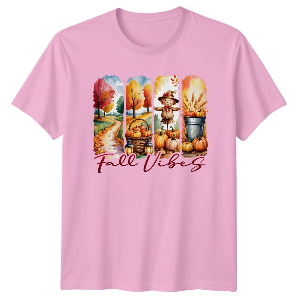 Fall Vibes Autumn Seasons Unisexs TShirt Unisexs Tee Graphic Unisex Top