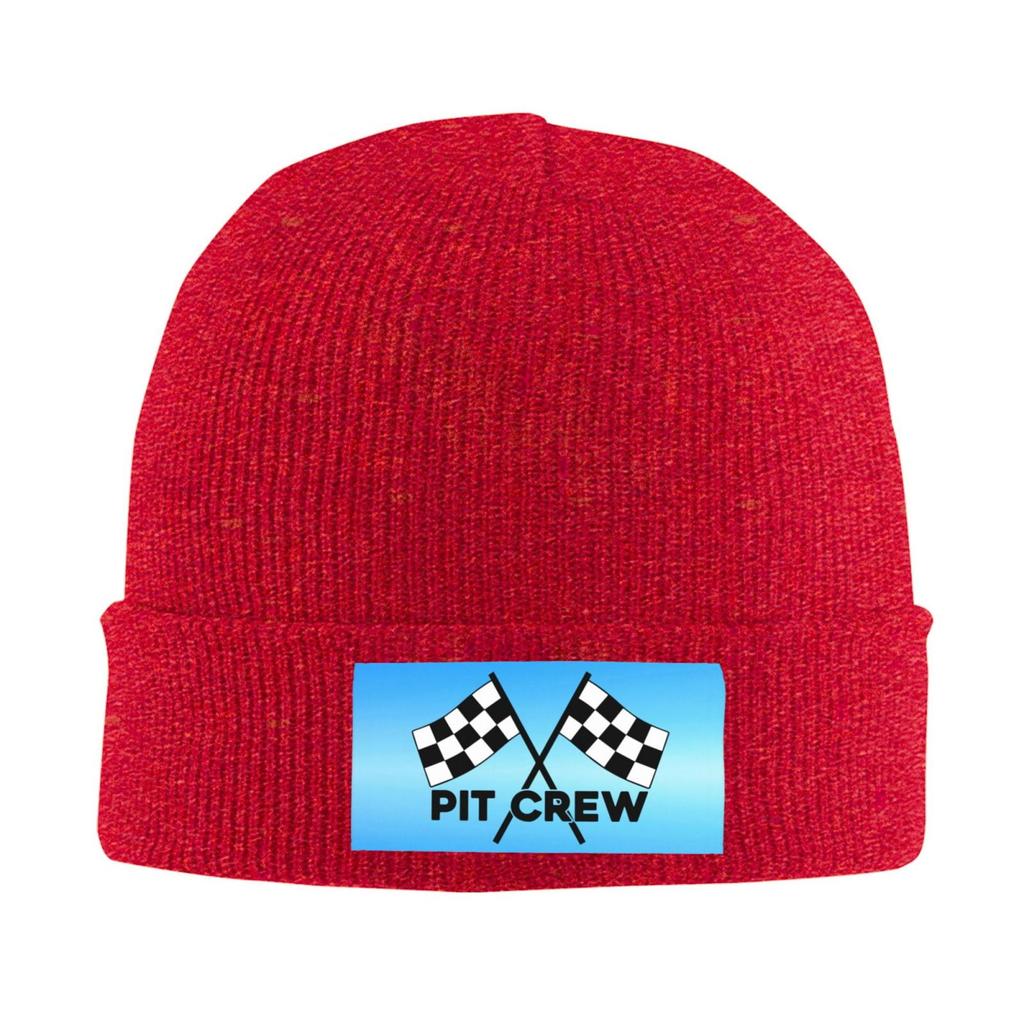 Checkered Flags Race Car Flag Unisex Women Knitted Hat Adult Knit Beanie For Fall Winter Knit Hat Cap