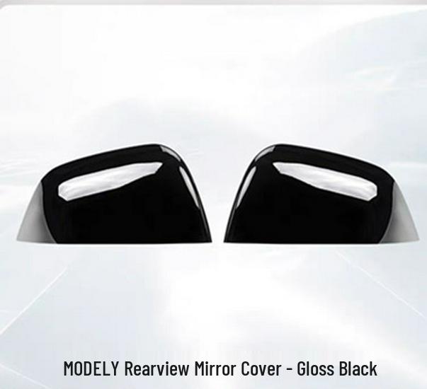 Tesla Model Y/3 Carbon Fiber Texture Rearview Mirror Cover – Backup Camera Shell Protector