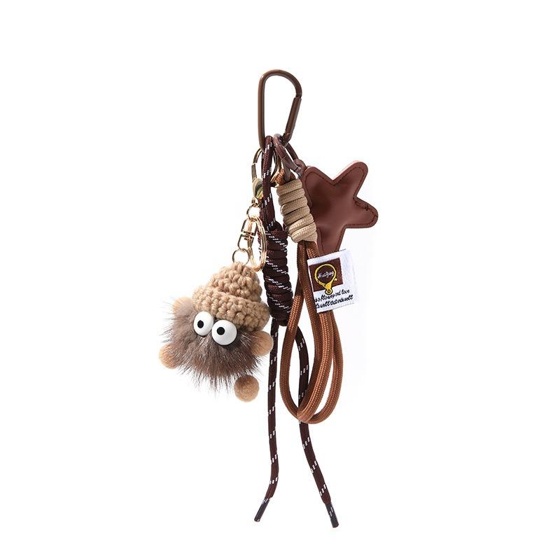 Small coal ball camera bag pendant bag pendant exquisite keychain DIY doll degree small hairball