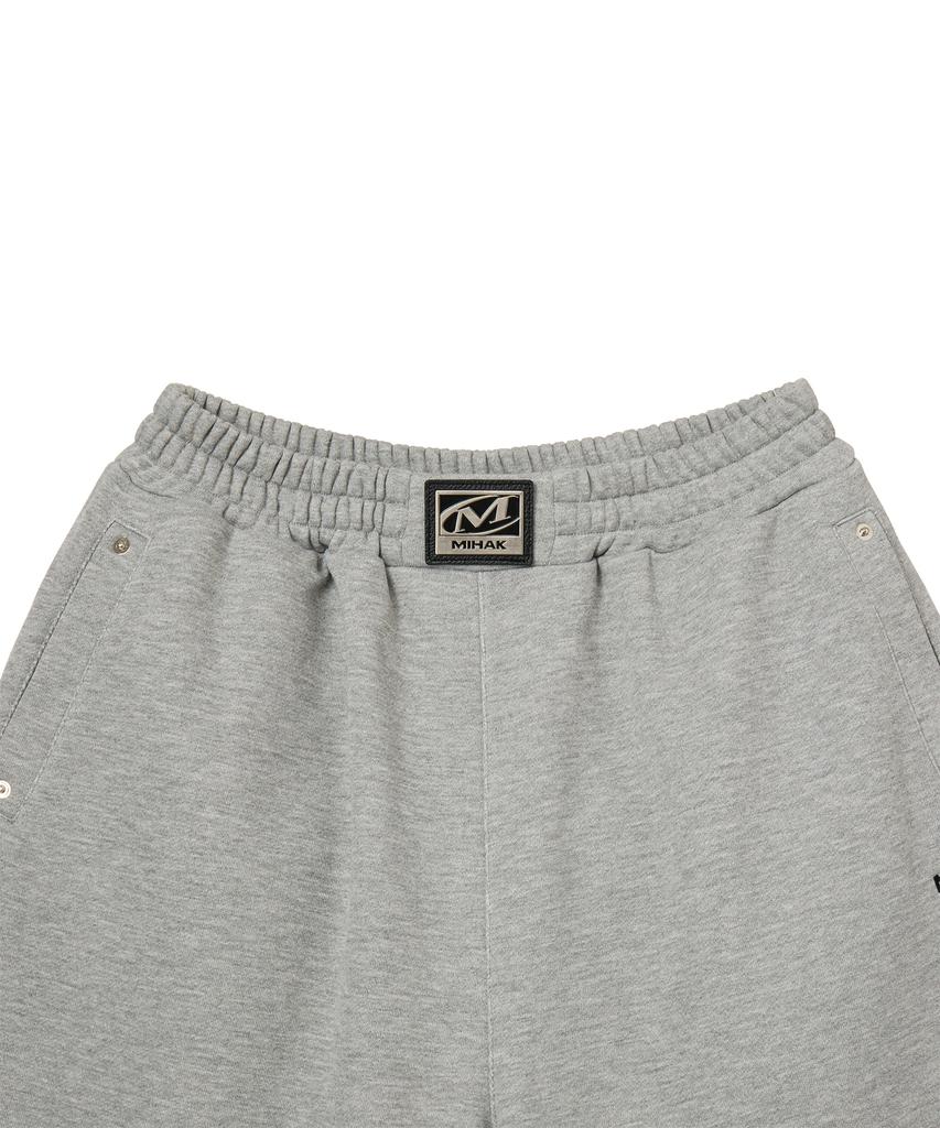 Mihag Metal Plate Sweatpants (Gray)