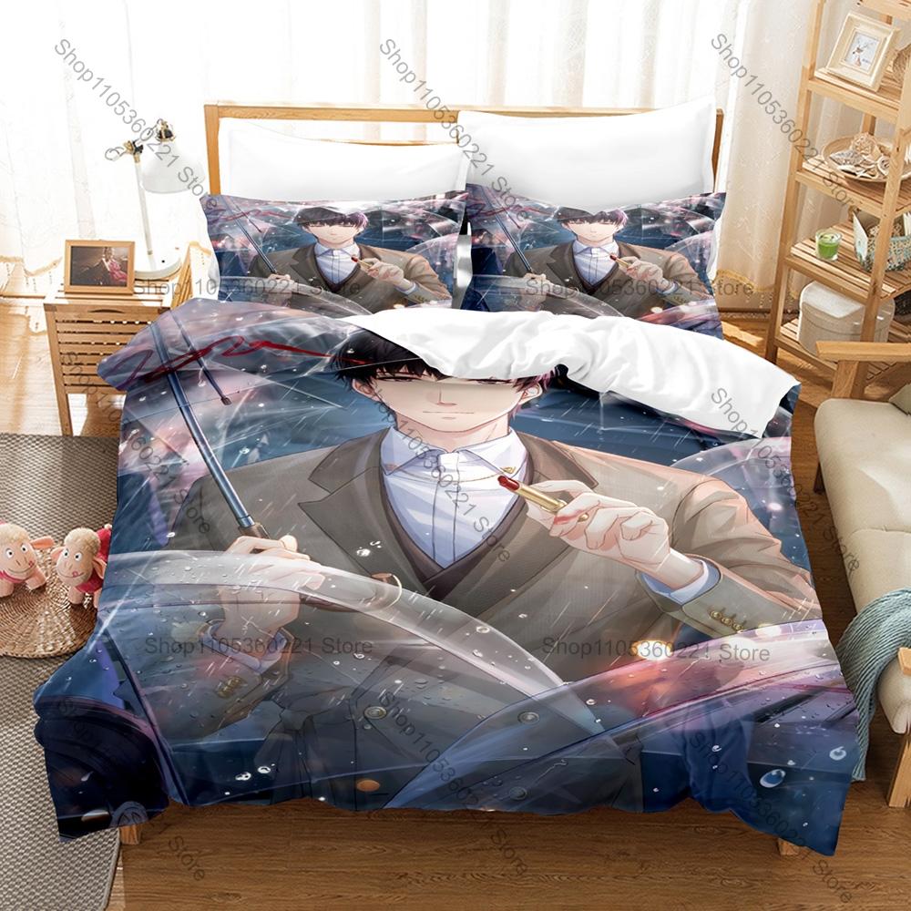 Cool Light and Night Bedding Set Duvet Cover + 2 Pillowcases Osborn Evan Sariel Jesse Charlie Game Male Character Bedroom Decor