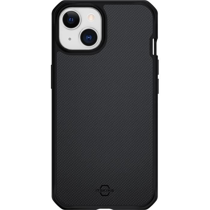 Coque renforcée - itskins - iphone 14 - ballistic nylon - noir - rigide