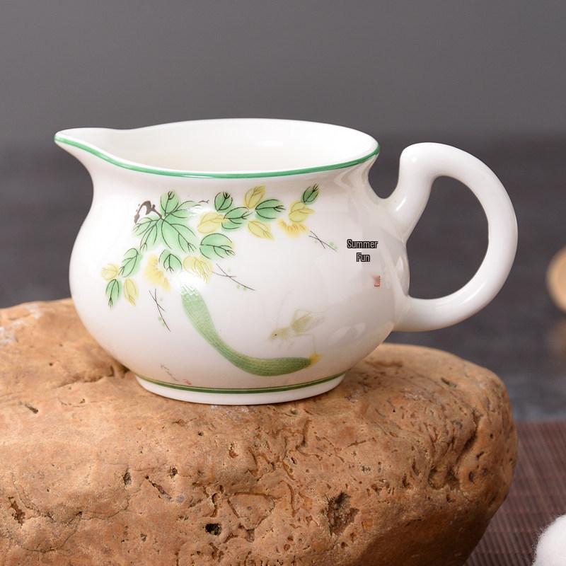 Blue & White Porcelain Tea Pitcher Gong Dao Bei 170ml for Kung Fu Tea Sets