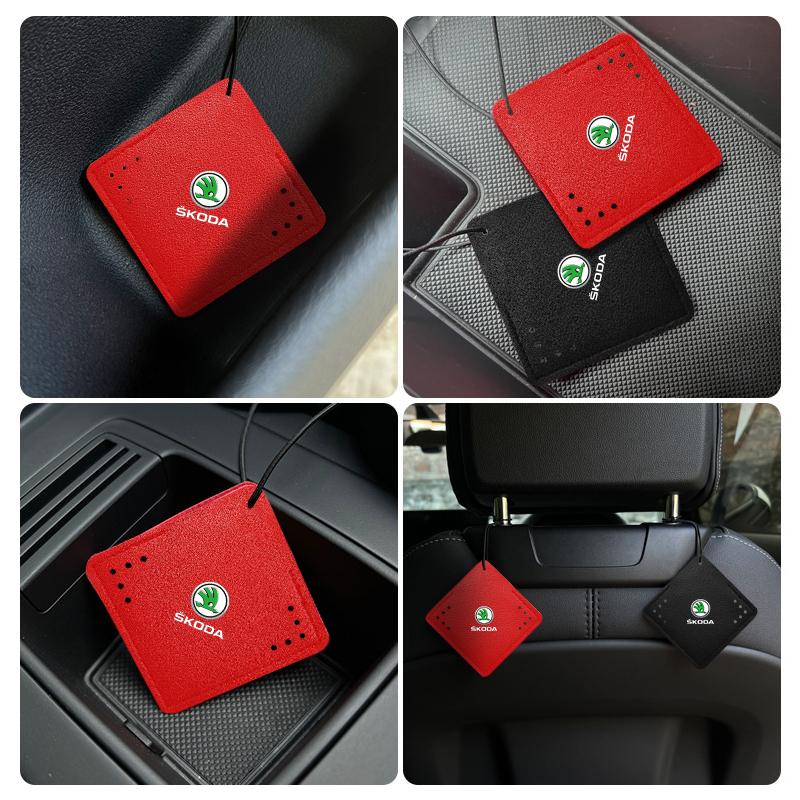 1Pcs Car Interior Pendant Aromatherapy Room Deodorant Sachet Car Accessories For Skoda Octavia Superb Rapid Kodiaq Karoq Fabia Kamiq Roomster Citigo