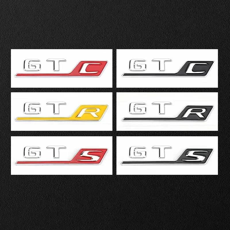 GTR GTS GTC 3D ABS Letter Rear Trunk Decal Emblem Badge Sticker For Mercedes Benz AMG GT R S C GT43 GT63 C190 Car Accessories
