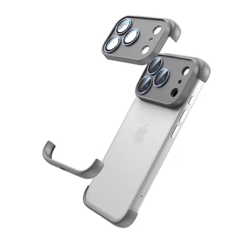 Frameless Case Camera Lens Protector Cover For iPhone 17 Air 16 Pro Max 15 Plus 14 13 12 17Pro Phone Protection Bumper Accessories