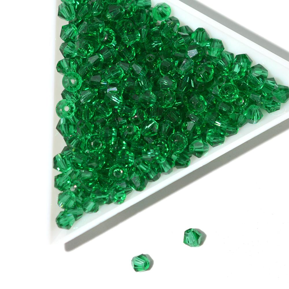 4MM Faceted Austrian Crystals Glass Beads Bicone Shape Spacer Loose Beads for Jewelry Making DIY