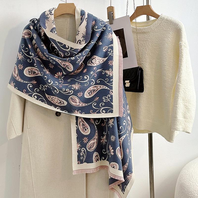 

Women s Korean Style Cashew-Patterned Winter Scarf Shawl 65*185cm
